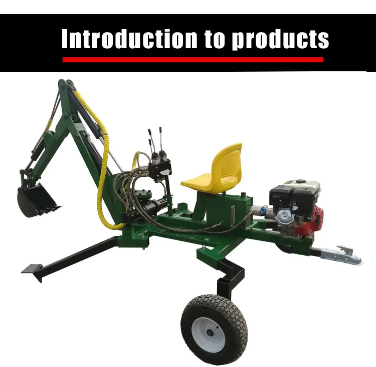 Mini Backhoe Loader Towable Back Hoe Atv Gasoline Backhoe With Ce For