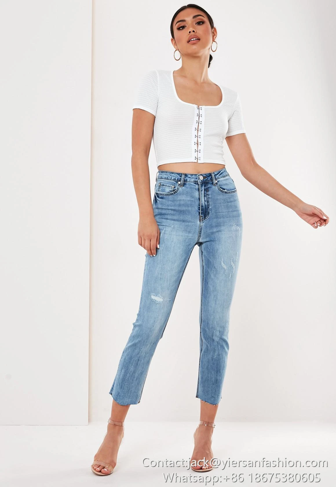 women blue trousers pants jeans