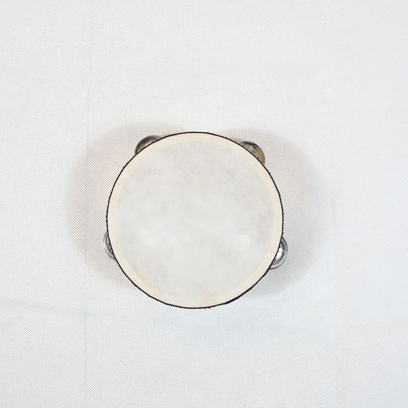 Wholesale Percussion Instrument Wood Tambourine With Sheepskin