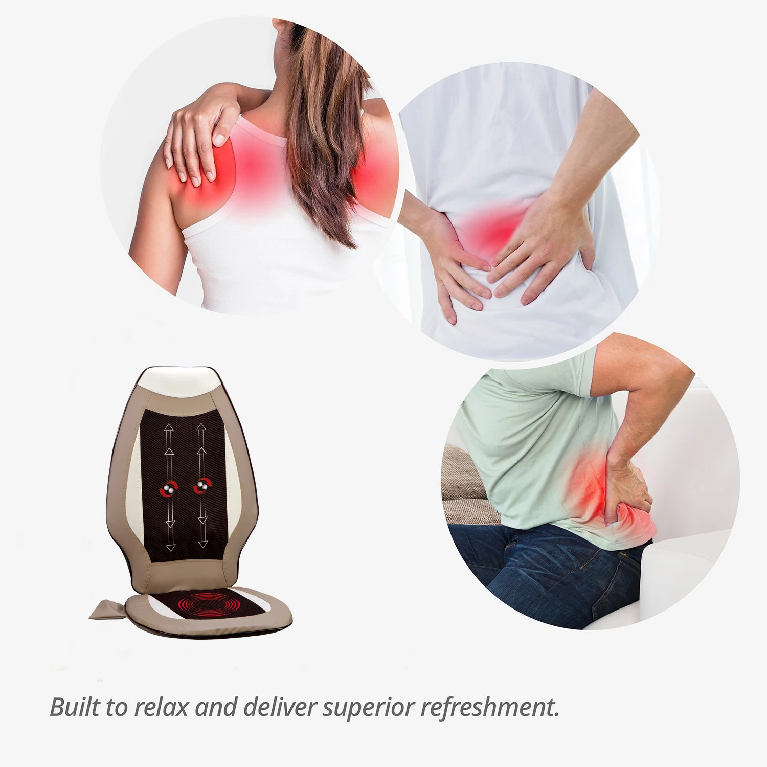 Professional Car Seat Home Vibration Butt Massage Cushion For Chair ...