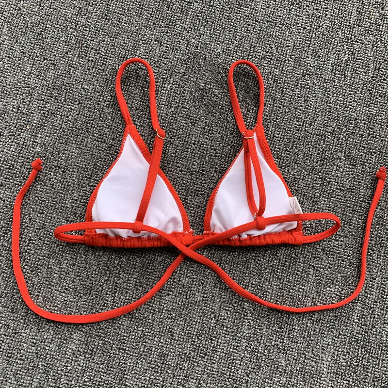 Hj Hot Sale High Cut Swimsuit Lady Custom Sexy Bandage String Bikini ...