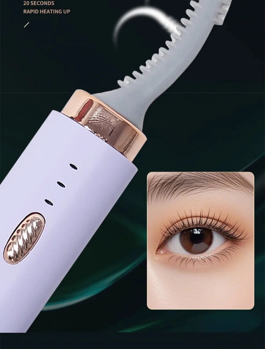 2-in-1 Electric Eyelash Curler and Eyebrow Shaper for Women Trending Household Eyelash Brush