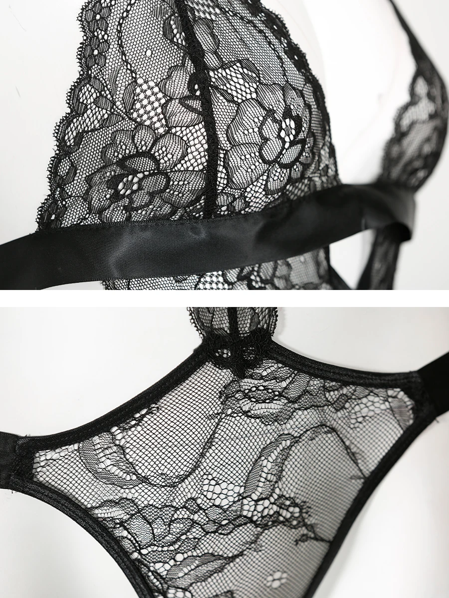 Body Lingerie Sexy RSLOVE En Dentelle Avec Porte-Jarretelles - Pour Femme - Occasions Spéciales