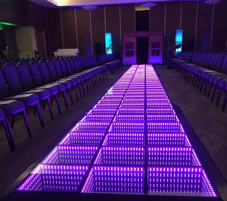 Led Stage Lighting Dmx Rgb Color 3d Infinity Mirror Led Dance Floor For