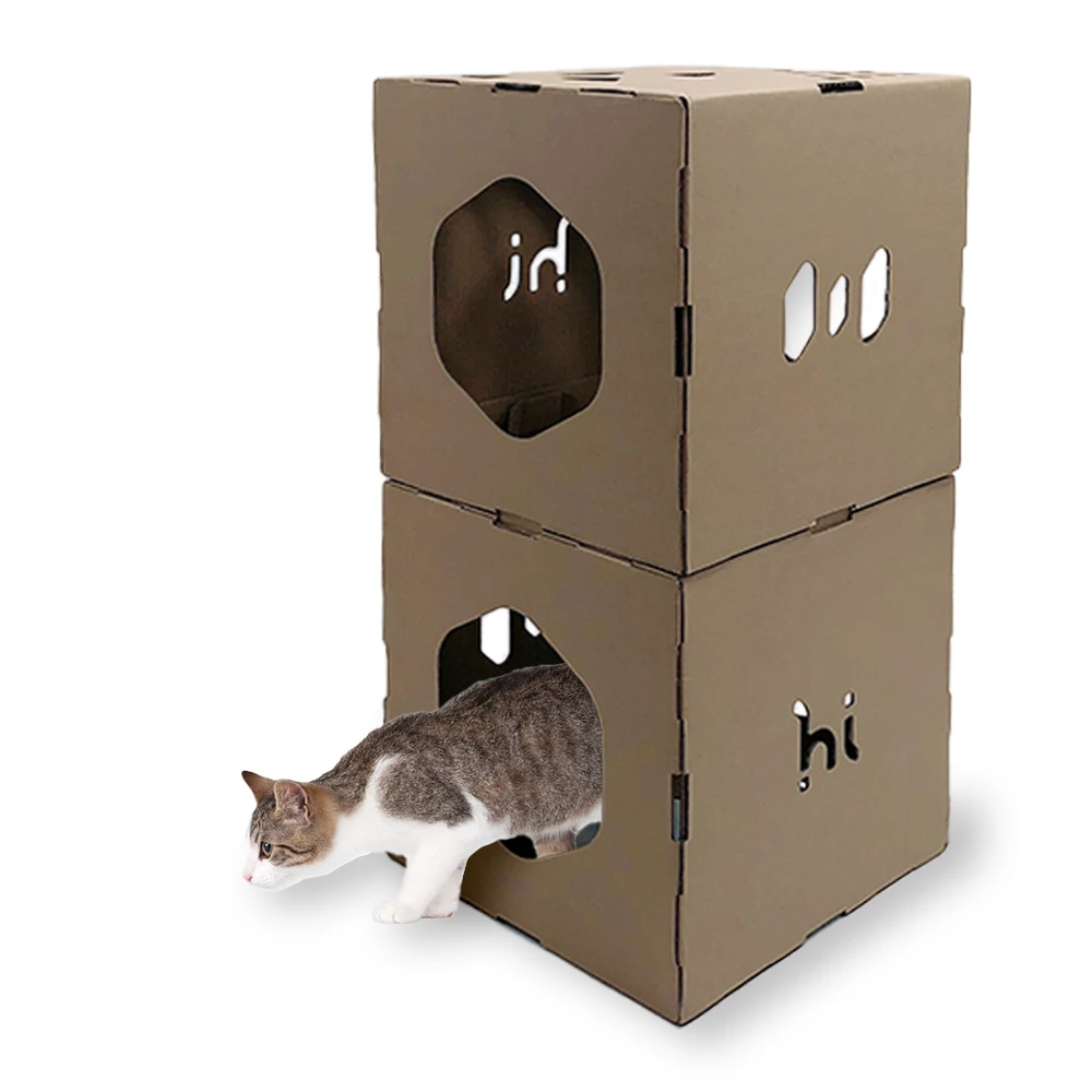 
Cat Scratcher Cardboard Recyclable Corrugated Paper Cat House 