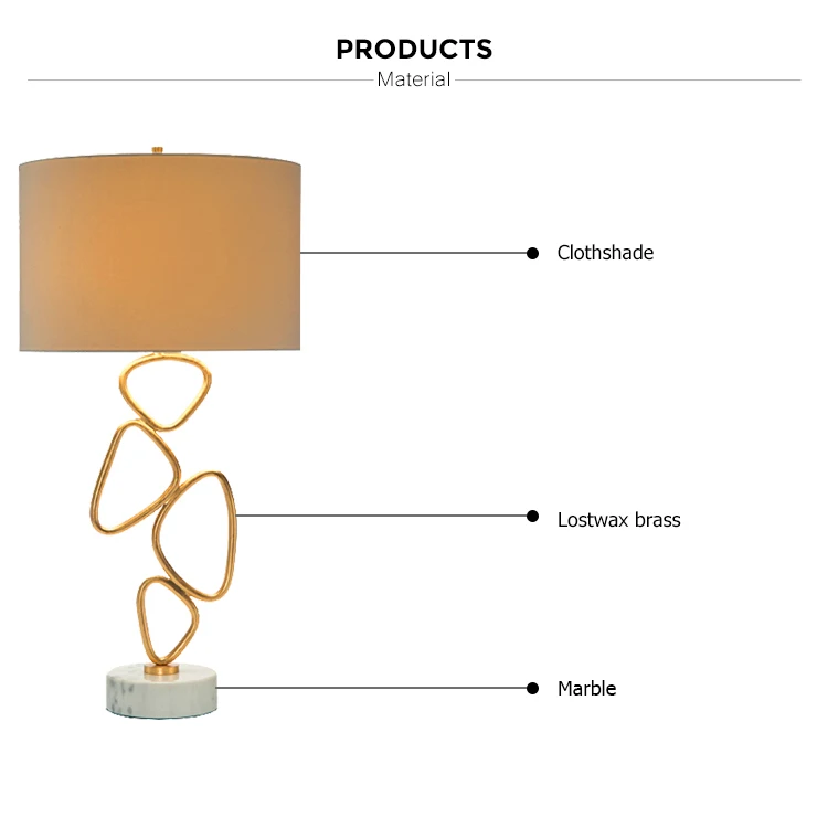 design gold table lamp