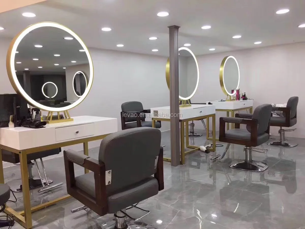 Miroir 3d Double Face Pour Salon De Coiffure Station De Miroirs Circulaires Avec Lumiere Led Buy Station De Miroir Miroir Circulaire Double Face Miroirs De Salon De Coiffure Avec Lumiere Led Product On Alibaba Com