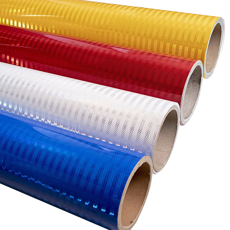 3HAO High Visibility Micro Prismatic Reflective PMMA Film Self-Adhesive Tearable Printable Engineering Grade Traffic Safety manufacture