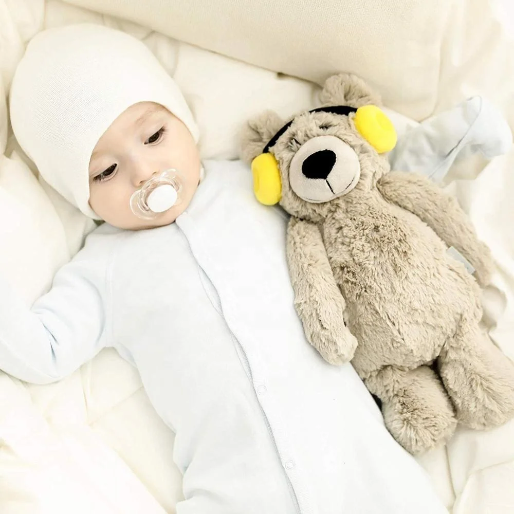 Cry Sensor Baby Lulla Bear Toy,Sound & Light Sleeping Aid Lullaby Toy ...