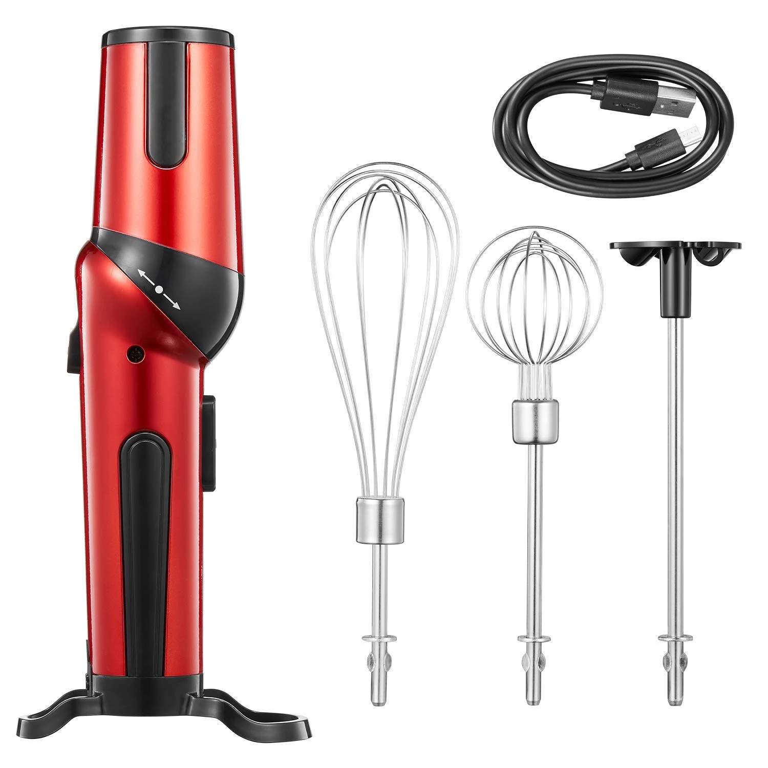 Unique 3 In 1 Cordless Usb Charge Hand Mixer Battery Operated Mixer