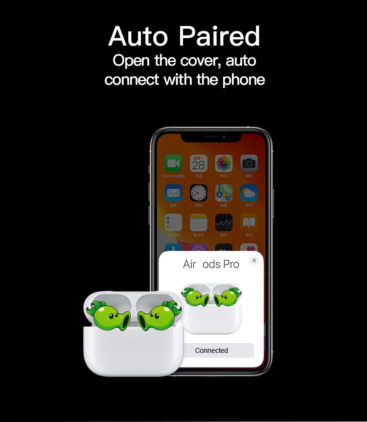 Original airpoding airpoded 2 earpod air pro 3 bluetooths earphone i28 i100 i200 i500 i9000 tws wireless earbuds - ANKUX.COM