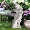 Garden white marble stone angel figure small statues for sale