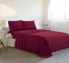 Wholesale 1800 egyptian cotton feel four-pieces bedding sets 100% poly micro bed sheets