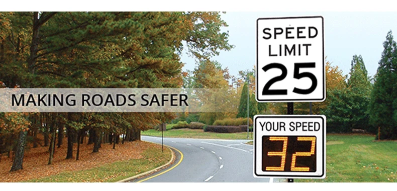 remote control radar speed sign