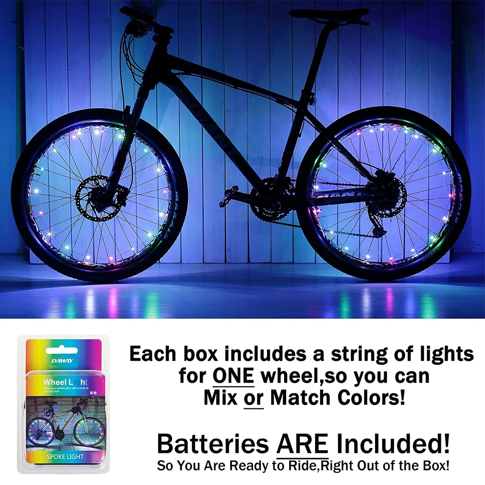 Superbsail Bicycle LED Light Tire Valve Cap Flash Light Mountain Road Bike Cycling Tyre Wheel Lights LED Neon Lamp Cover Wheel details