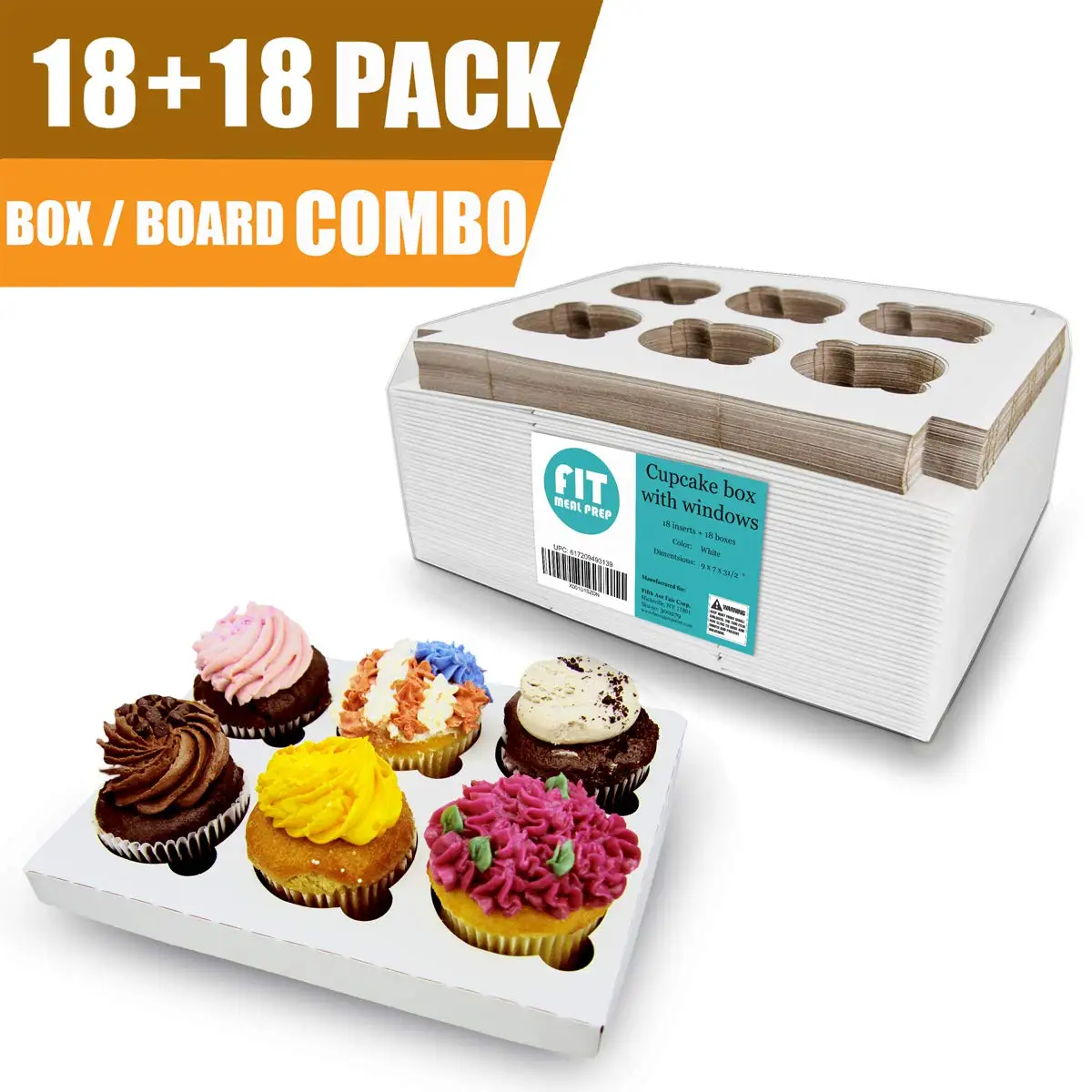 9x7x3 5inches White Cupcake Box With Window And Inserts Holds 6 Muffins Auto Popup Cardboard Bakery Container Buy White Cupcake Box With Window Box With Window And Inserts Cardboard Bakery Container Product On Alibaba Com