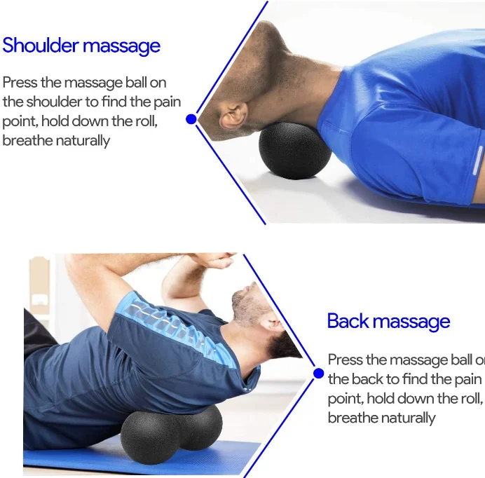 custom logo high quality unisex gym fitness muscle massage ball for sport