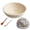 Proofing Basket 10" Round Brotform for Bread and 1000g Dough Proofing Rising Rattan Bowl