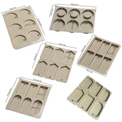6 Cavity Rectangle Wax Molds DIY Aromatherapy Handmade Soap Mold Silicone
