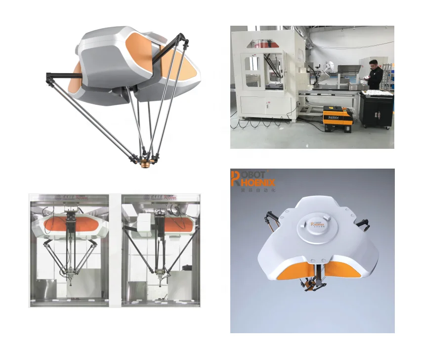 Automatic Delta Robot Pick and Place Biscuits Bags Carton Packer