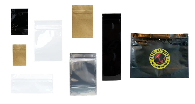 Bolso secado flor de la barrera de Bud Stand Up Herb Mylar, empaquetado de Herb Fower Dried Edible Bags del dispensario 6