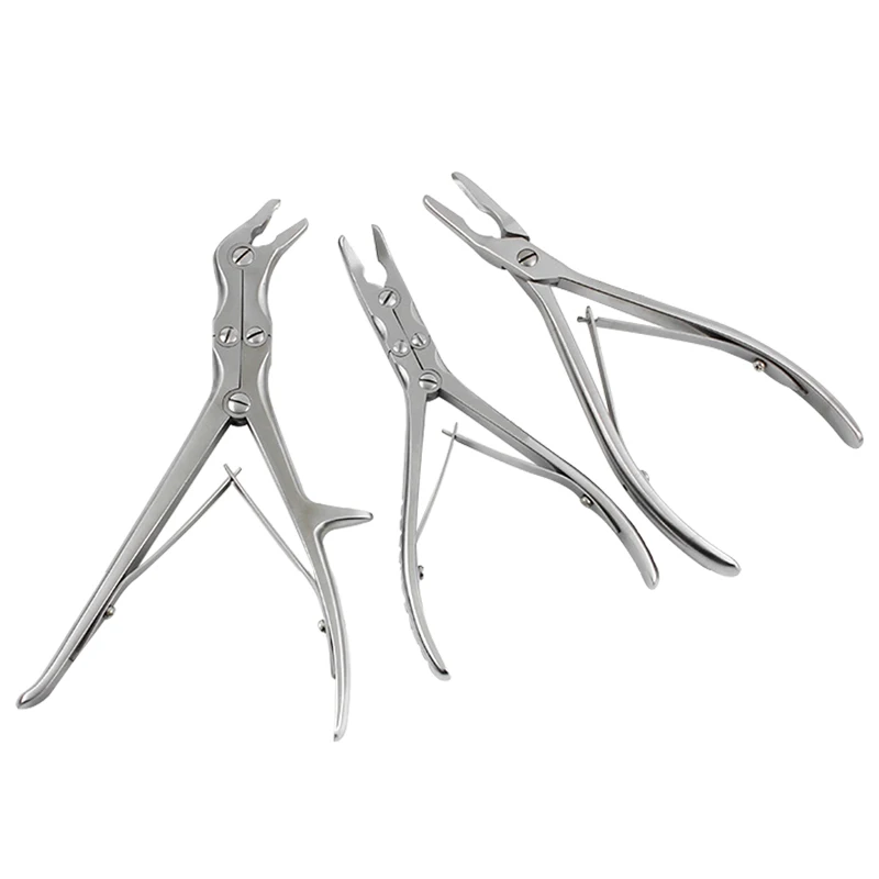 Hot Sale Straight /curved Double Joint Bone Biting Forcepsr Bone Rongeur Forceps Bone Cutting