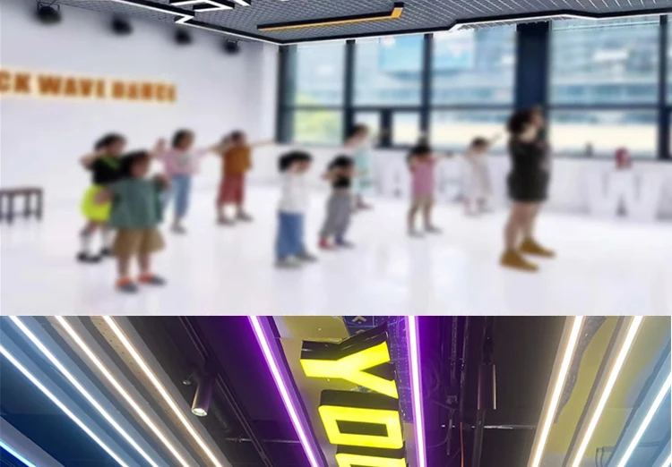 product modern style letter shaped led ceiling chandelier customized design for kindergarten studio library classroom-9
