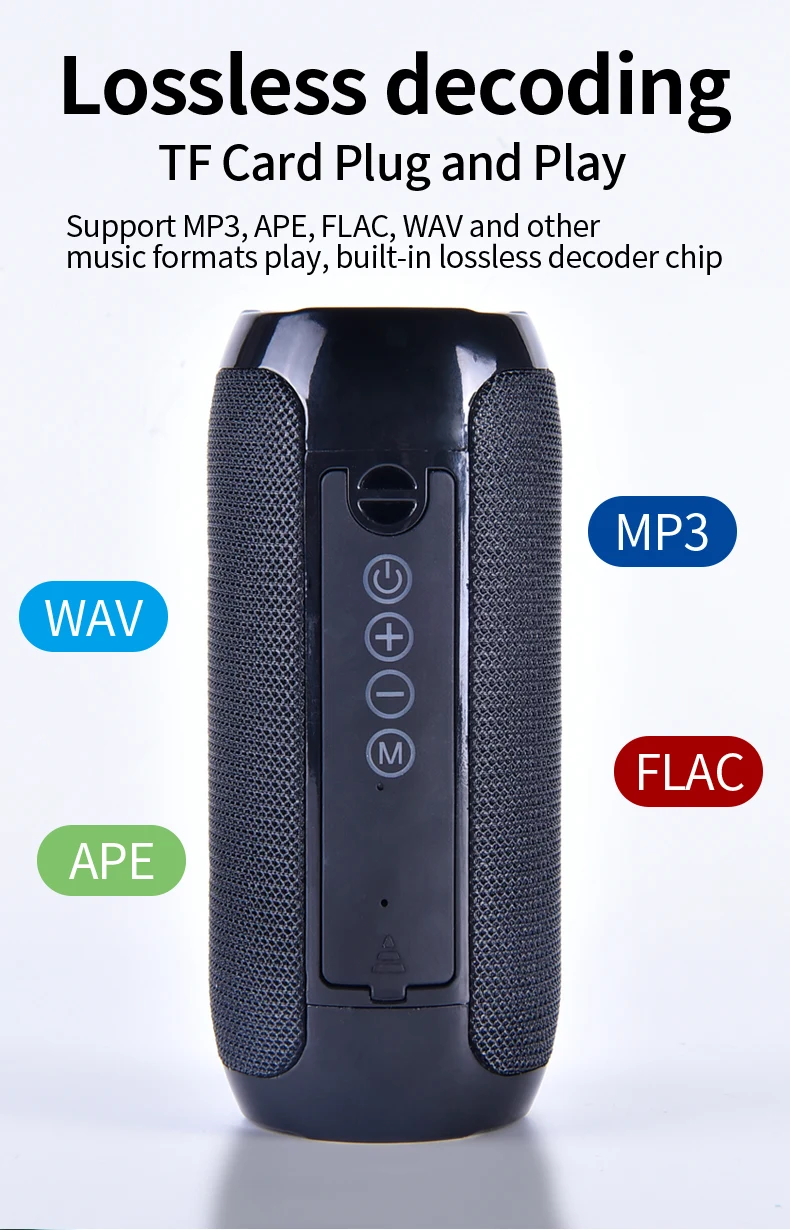 Waterproof Bluetooth Speaker Portable outdoor Rechargeable Wireless Speakers Soundbar Subwoofer Loudspeaker TF MP3 Built-in Mic - ANKUX.COM