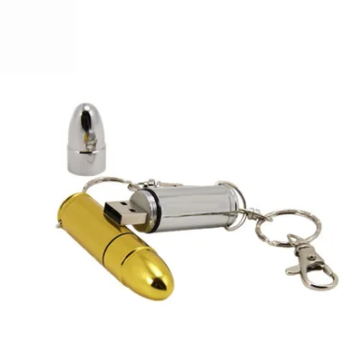 64MB to 256GB Military-themed Bullet Metal USB Flash Drive Golden Silver USB Stick - ANKUX.COM