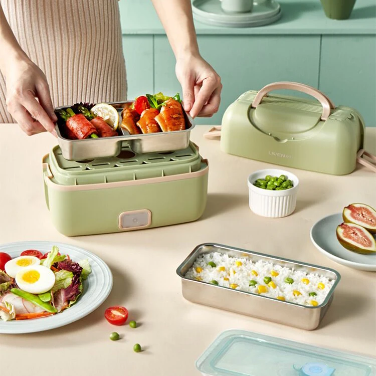 Double Layer Thermal Electric Usb Heating Lunch Box Buy Electric