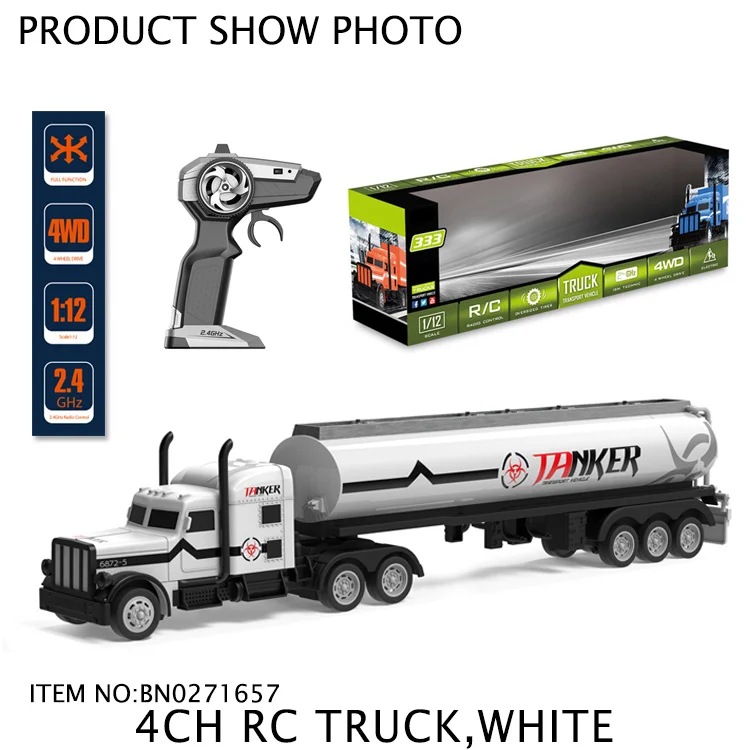 112 Remote Control Oil Tank Truck 4ch 2.4g Rc Model Toy Buy Rc Oil