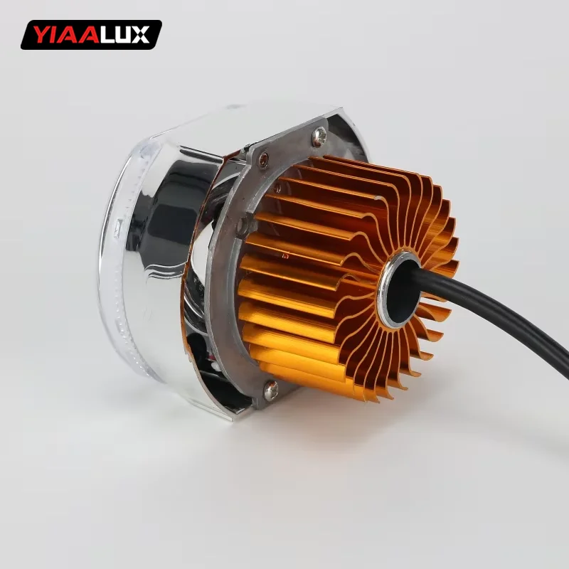 Motorcycle 2.5 Inch Led Built-In Headlights Full Ring Devil'S Eye Lens High and Low Spotlights Universal Headlights supplier