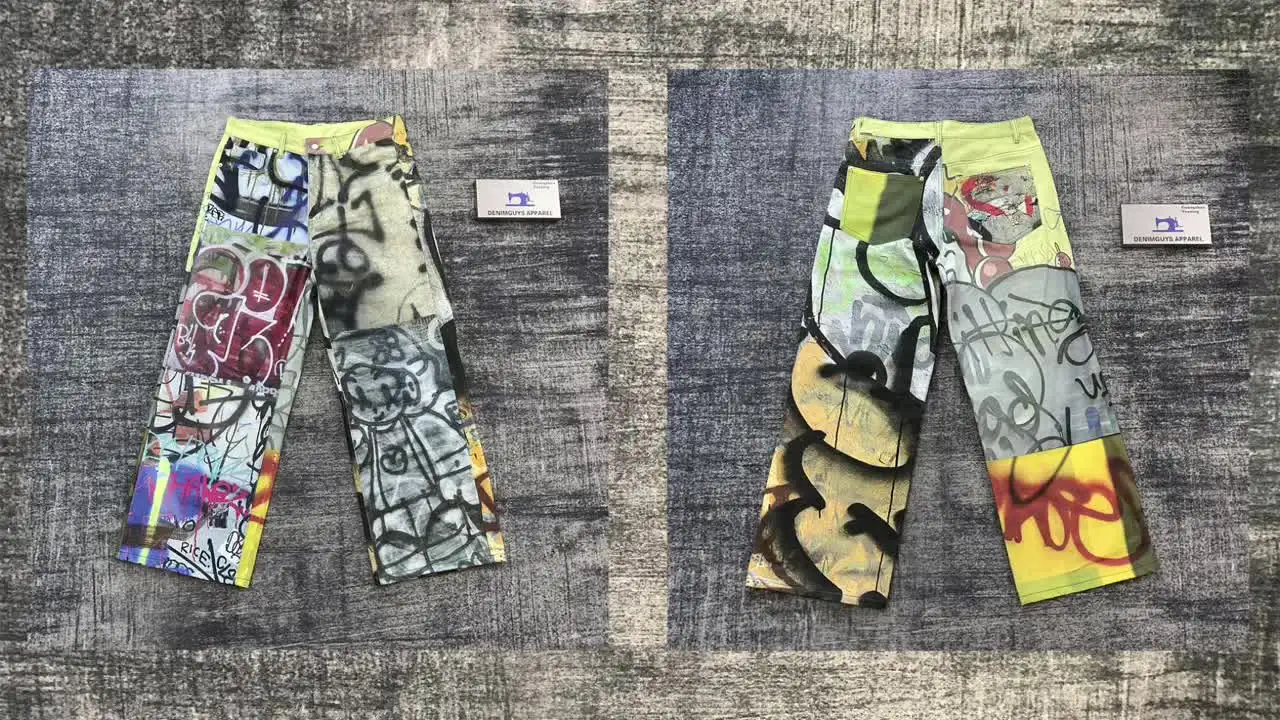DENIMGUYS Custom Fashion Men Allover Digital Printing Jeans Hop 