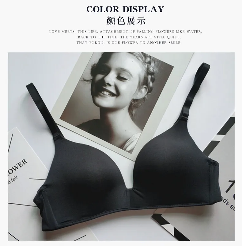 Breathable Sexy Women Bras Transparent Solid Antibacterial Wireless