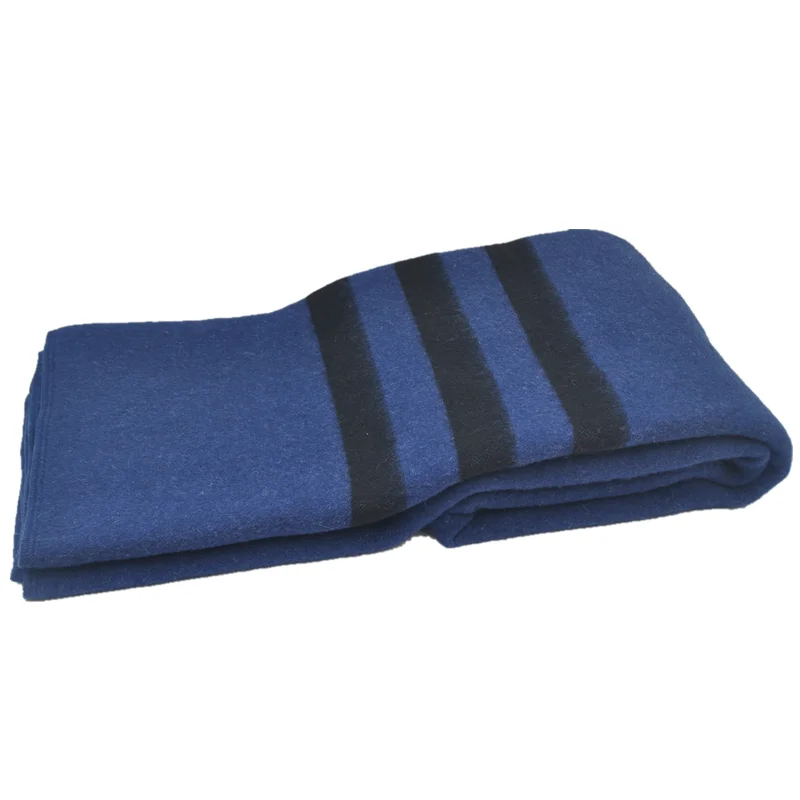 Blue Phoenix Prison Blanket Refugee 70%wool 30%polyester Woven Factory ...