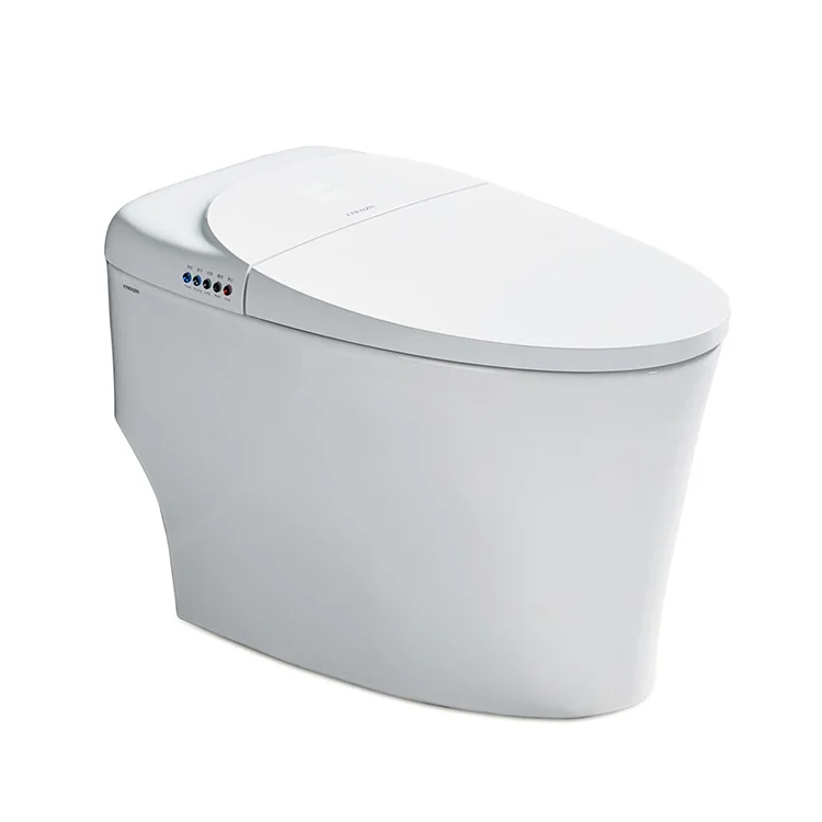 Intelligent smart electric one piece bidet toilet in bathroom