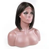 Cheap straight Short Bob Lace Front Human Hair Wigs With Pre Plucked Natural Baby Hair Line