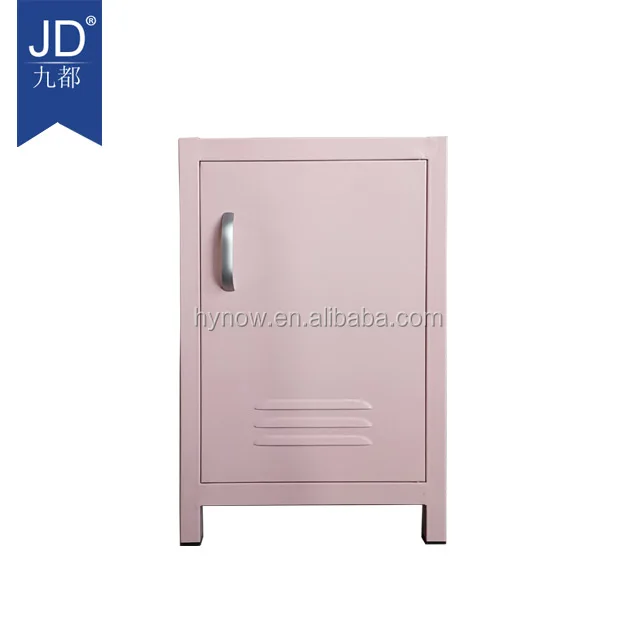 Single Door 3 Layer Pink Color Customized Metal Filing Sundries