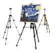 Gold sliver blank custom painting easel stand set