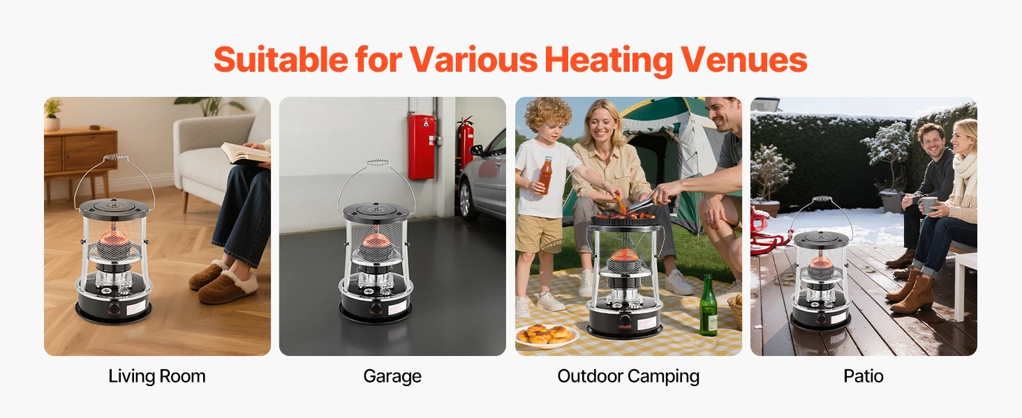 Camping Kerosene Heater, 9000BTU, Portable - detail 10