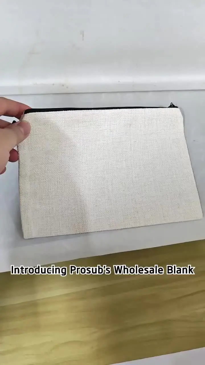 Prosub Wholesale Blank Sublimation Cosmetic Bag Custom Printing