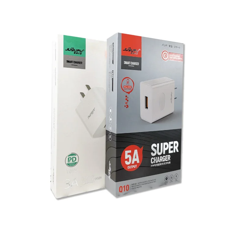 Customize Battery Charger Packaging Boxes,Multi Color Mobile Fast