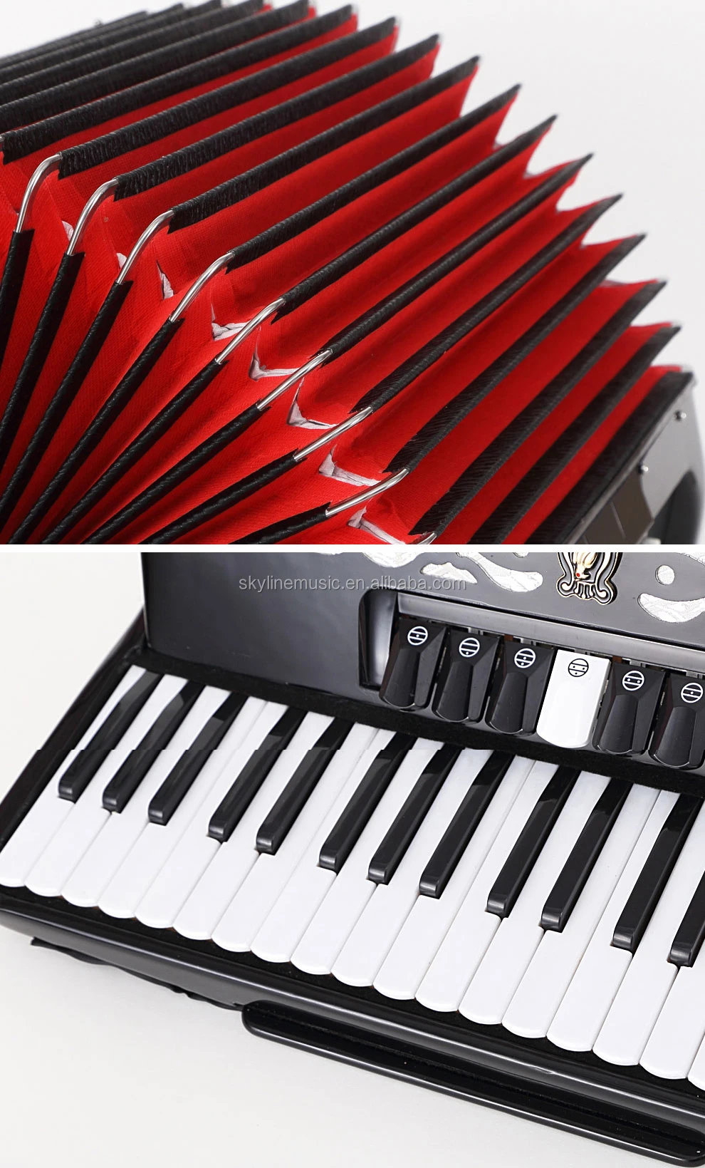 Yw827 Parrot Keyboard Accodions,41key 120 Bass 3 Chorus Keyboard