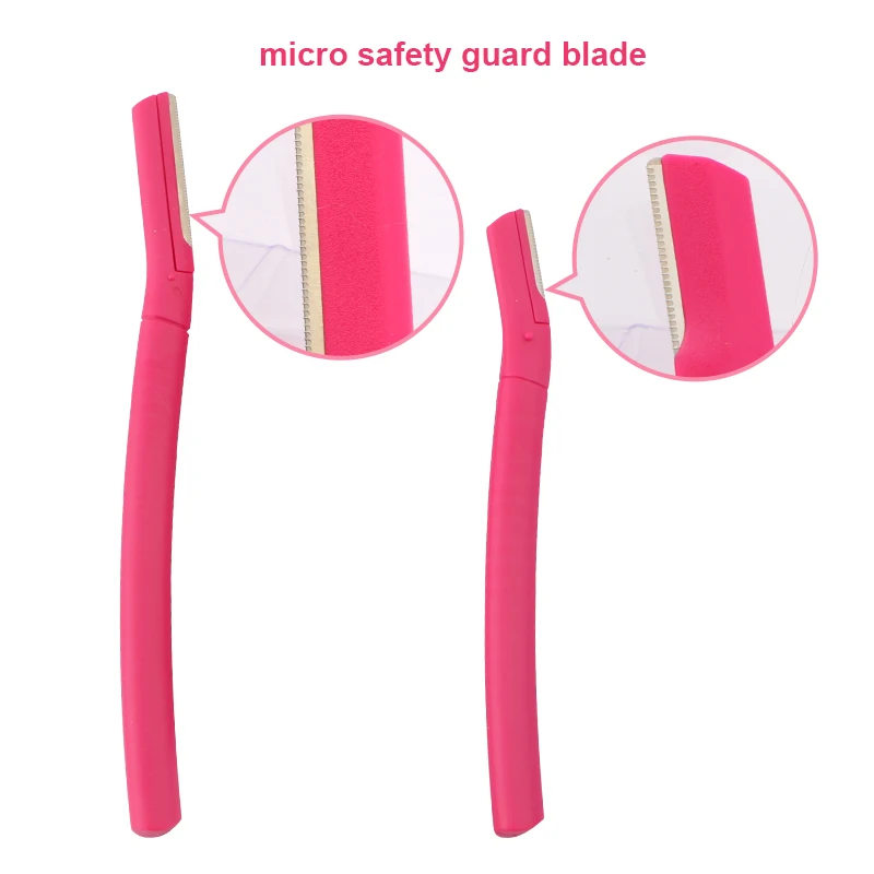 Facial Clean Razor Eyebrow Trimmer Single Blade Safety Eyebrow Grooming Razor gift box packing