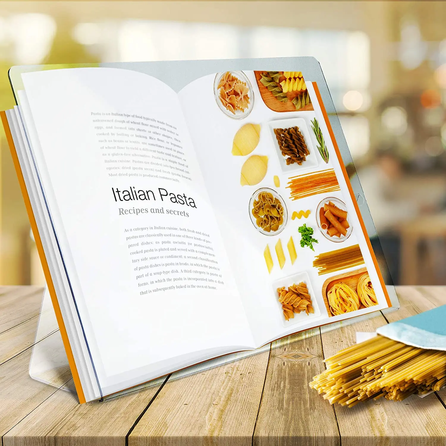 Custom Clear Kitchen Display Stand Acrylic Cookbook Holder Buy Clear