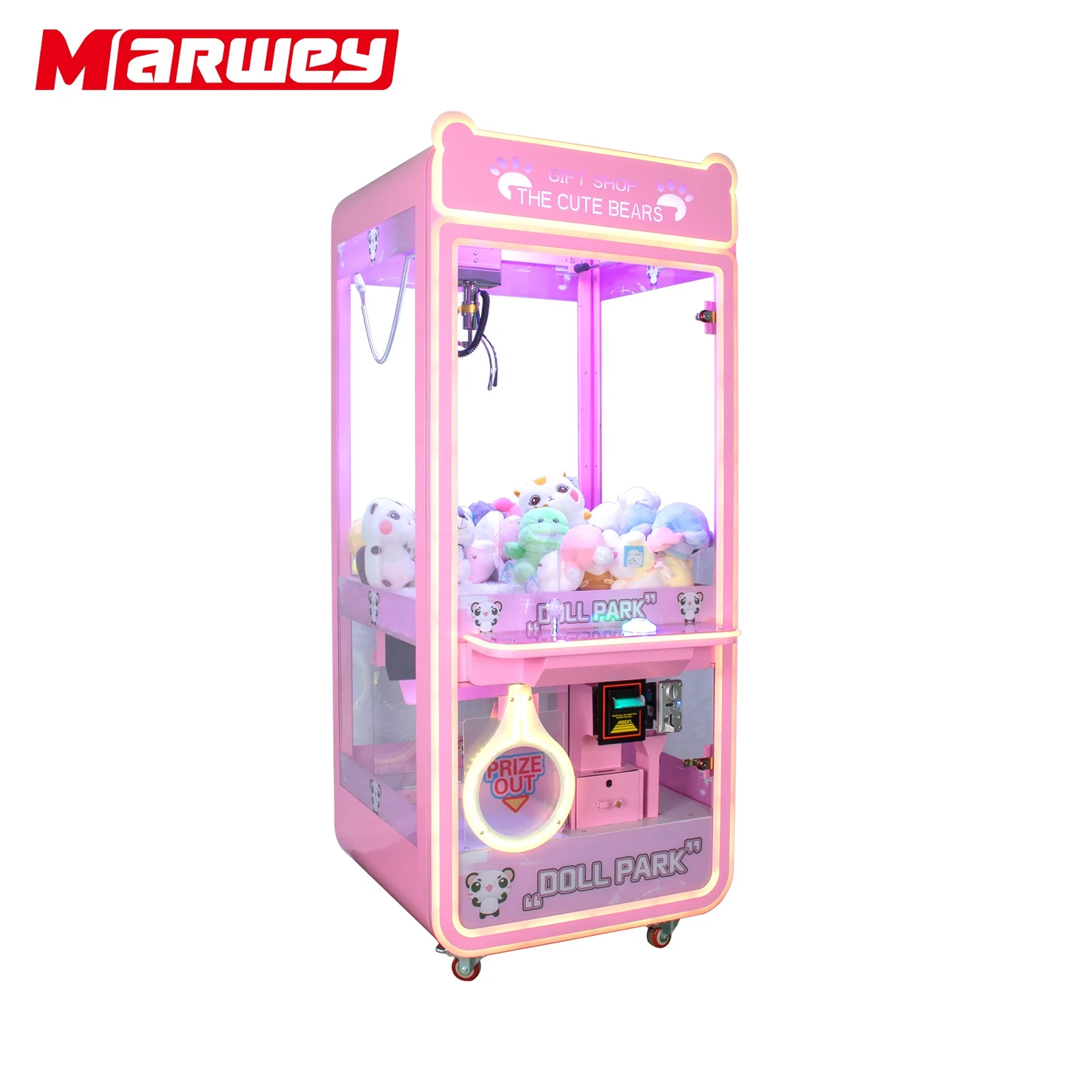 Wholesale Custom Coin Operated Toy Vending Arcade Crane Machine