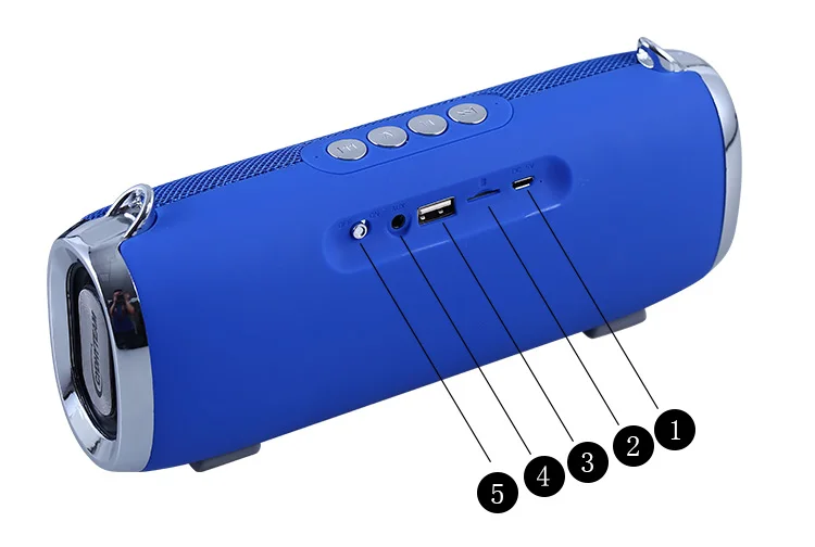 Kinter HY-29 Portable Speaker Wireless MP3 Player Support TF USB Input FM Radio 5W 2 Channel with Audio Line - ANKUX.COM