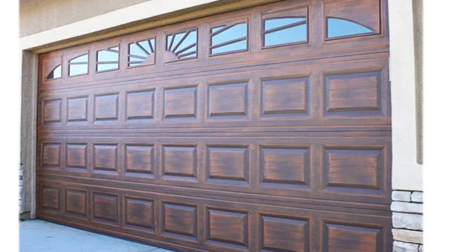 Weiß 5 Panel Automatic Silding Sectional Flush Panel Garagentor Mit