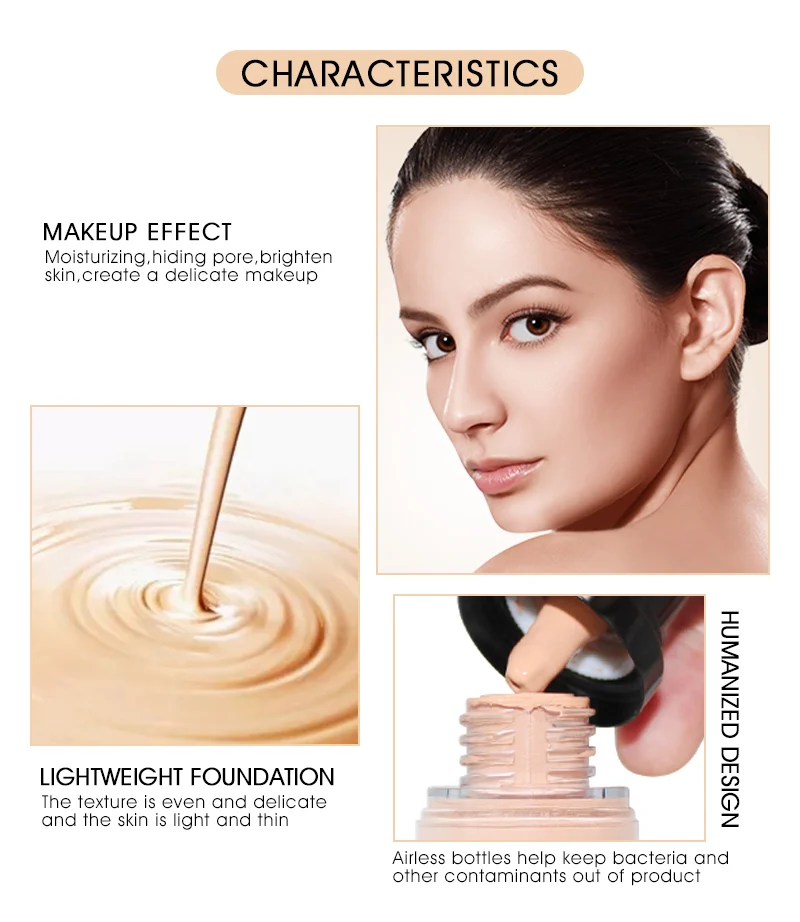 Imagic Professional Cosmetic Organic Makeup Liquid Foundation