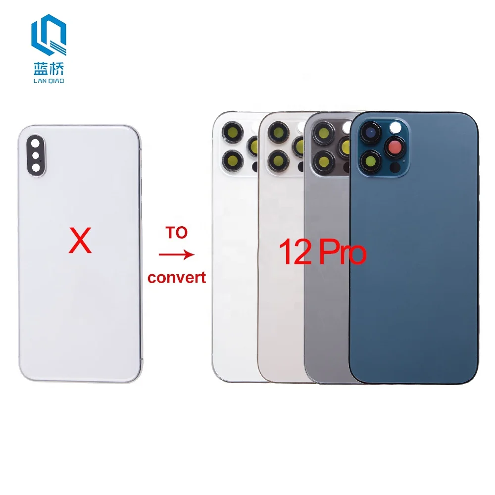 High Quality Back Housing For Iphone X Convert To 12 Pro 13 Pro Xr 11